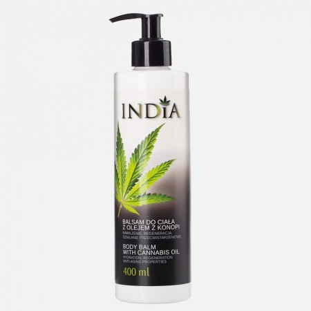 INDIA COSMETICS Balsam do ciała z olejem konopnym 400ml